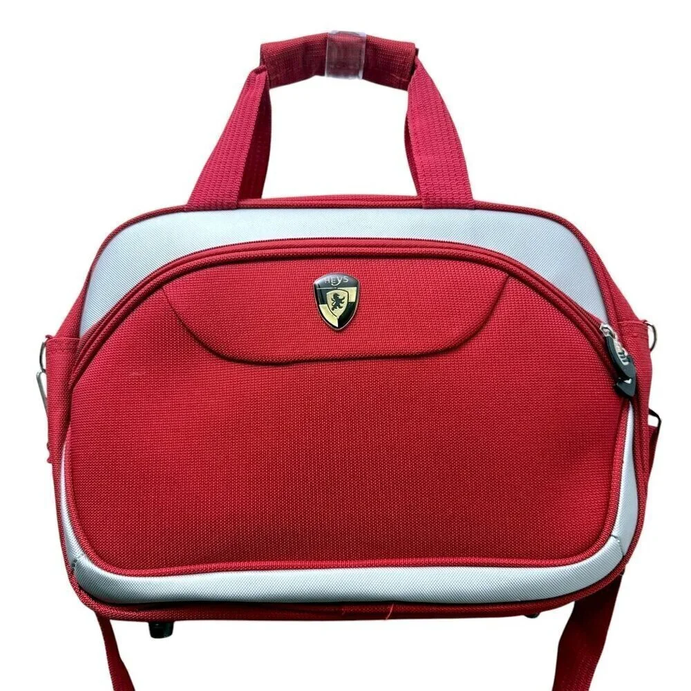 HEYS Travel Bag Briefcase Laptop Case Red Carryon Luggage